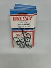 80 Eagle claw 3/0 open eye seaguard siwash hooks lot of 80 in 10 packs of 8