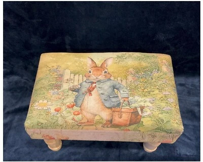 Peter Rabbit Rectangular Linen Footstool MIN2132 - Image 1 of 4