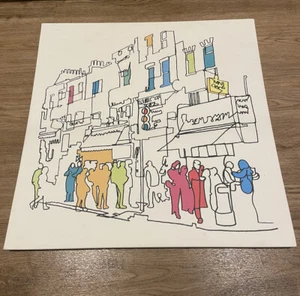 Straßenszene Kunst von Tom Frazier Großdruck Leinwand 56 x 56 cm oder 22 x 22 Zoll. - Bild 1 von 9