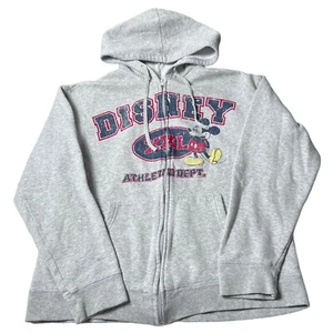 Disney XXL Athletic Dept grau Full Zip Mickey Mouse Grafik Hoodie Herren Gr. S - Bild 1 von 8