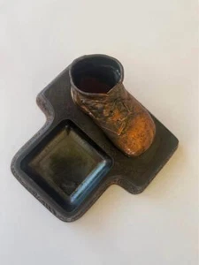 Vintage Bronze Aschenbecher Babyschuh Antik - Bild 1 von 10