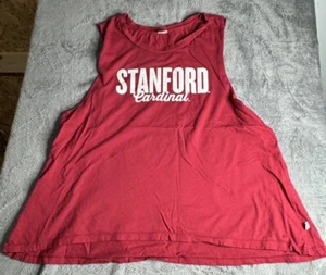 Camiseta sin mangas Stanford Cardinals para hombre talla L Venley fútbol rojo blanco - Imagen 1 de 10