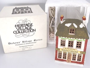 Dept 56 Fezziwig's Warehouse 65005 6500-5 Dickens Village Xmas Retired Scrooge - Picture 1 of 9