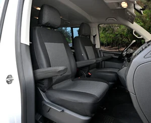 Maßgefertigte Sitzbezüge geeignet für VW T6 ab 2015 / T6.1 ab 2019 - HERO mit P - Bild 1 von 7