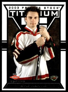 2002-03 Pacific Private Stock Titanium Kyle Wanvig Rookie /1475 Minnesota Wild