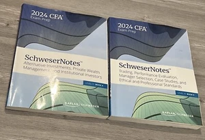 2024 CFA Level 3 Schwester notes and factsheet BOOK 4 & 5 - FREE SHIP! - Picture 1 of 6