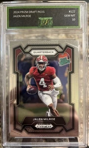 2024 Prizm Draft Picks Jalen Milroe Graded Gem Mint 10 - Picture 1 of 2