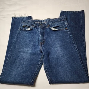 Pantalones de mezclilla Levi's de colección para hombre 32x34 azul 509 hechos en EE. UU. pestaña naranja años 80 90 (30x32 real) - Imagen 1 de 17