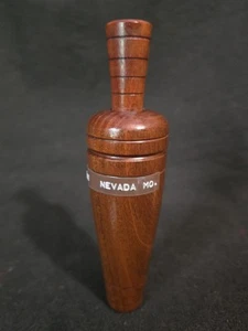 Raro Duck Call di R.L. WILCOXSON del Nevada, MO. Inserto stile arca con canna in mylar@12 - Foto 1 di 8