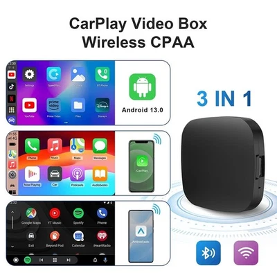 Carplay Android 13 AI Box Wireless Android Auto Smart TV Box Per Youtube Netflix - Immagine 1 di 4