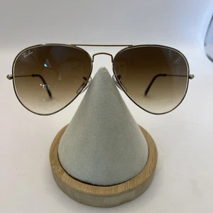 Ray Ban rb3025 Aviator occhiali da sole grandi metallo oro marrone AC25 - Foto 1 di 8