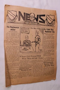 1943 Segunda Guerra Mundial Vol 1 #43 Camp Maxey Texas boletín de noticias por adelantado ejército de Estados Unidos - Imagen 1 de 4