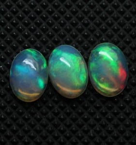 Opal Cabochon Gemstone Natural Ethiopian Opal Oval Cabochon Set Loose Opal 7X5MM - Picture 1 of 5