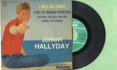 JOHNNY HALLYDAY L'idole des jeunes PHILIPS 432810 BE Pressing France 1962 EP VG+ - Image 1 of 4