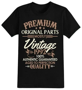 Men's Mostly Vintage Birthday T-Shirt 2023 Year 30th 40th 50th 60th 70th 80th - Picture 1 of 7