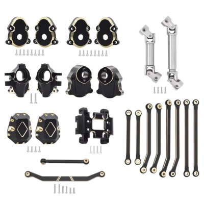 For 1/18 RC Redcat Ascent 18 Brass Steering Knuckle Link Rod Drive Shafts kit - Image 1 of 4