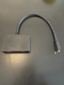 Cable adaptador de puerto de pantalla HDMI a 2X BELKIN (F2CD062) - negro - Imagen 1 de 4