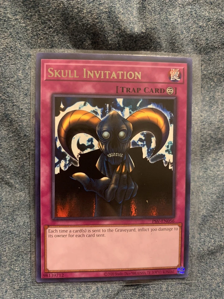 Yu-Gi-Oh! TCG Skull Invitation RARE PSV-EN056 25th Anniversary NM - Image 1 of 1