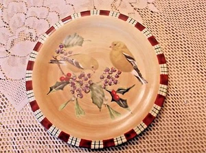 Lenox Wintergrüße Goldfink Salatteller - Bild 1 von 2