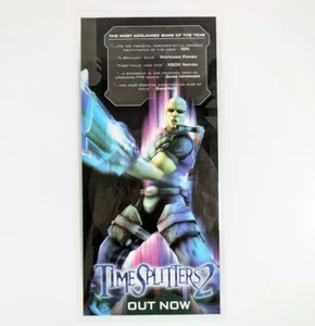 TimeSplitters 2 2002 video game Ad Laminated Retro FPS Poster Wall Hang - Picture 1 of 6