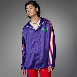 adidas Originals Mens Adicolor 70s Heritage Now Windbreaker - Purple - Picture 1 of 8