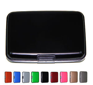 Aluminum Wallet Credit Card Holder Case for Men & Women With RFID Protection