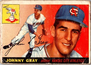 1955 Topps #101 Johnny Gray Kansas City Athletics Free Shipping! - Picture 1 of 2