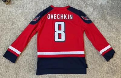 Youth Boys NHL Alex Ovechkin #8 Washington Capitals Hockey Jersey Red XL 16/18 - Image 1 of 4
