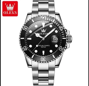 Sportliche Quarz Herrenuhr Armbanduhr Datum Leuchtzeiger drehbare Lünette Box - Bild 1 von 6