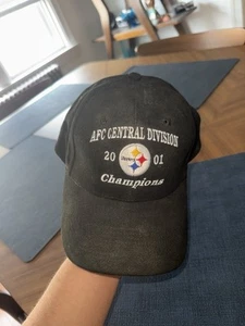 Vtg 2001 Steelers AFC Central Division Champions Adjustable Falcon Cap Hat NWT - Picture 1 of 4
