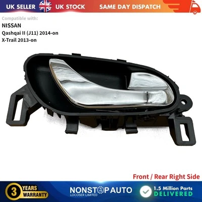 Maniglia Interna Porta Anteriore Posteriore Destra Per Nissan Qashqai II X Trail - Immagine 1 di 4