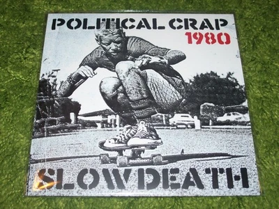 POLITICAL CRAP - Slow Death 7" RED VINYL Duane Peters U.S. Bombs Die Hunns PUNK - Image 1 of 3