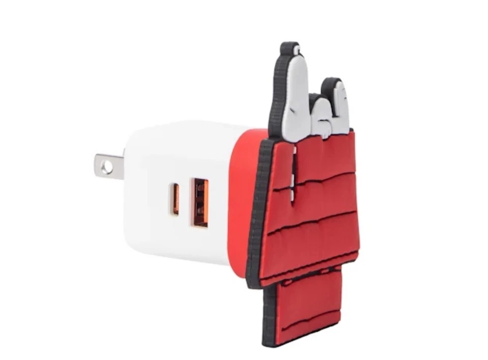 PEANUTS (2025) USP Wall Charger (1-USB-A Port & 1-USB-C Port) #PQR005A-FBP25