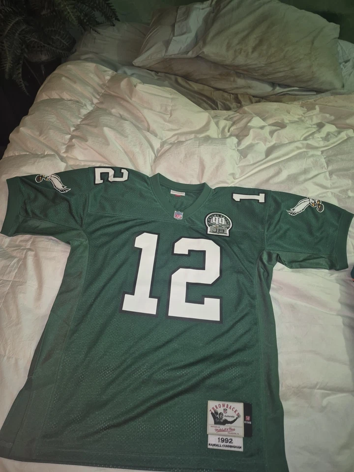 Auténtica camiseta 1992 Randall Cunningham Eagles Mitchell & Ness, GRANDE 44 Foto 1 de 4