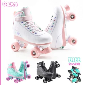 CREAM Scoop Quad Roller Skates, Adjustable Quad Skates, Kids & Adult Skates - Picture 1 of 44
