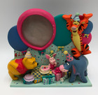 Vtg Disney Winnie The Pooh Birthday Party Picture Frame Piglet Eeyore Tigger