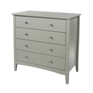 Grey Como 4 Drawer Chest - Picture 1 of 3