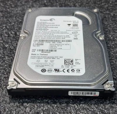 Dell JP208 ST3160815AS 160GB 7.2K RPM 8MB FW KC4.ADA DC 09124 3Gbps HDD SATA3.5" - Image 1 of 4