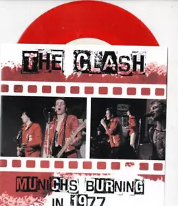 CLASH Munichs Burning in 1977 7" VINYL EP w/PS PUNK ROCK Red Vinyl - Picture 1 of 2