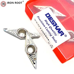 DESKAR 100P VCGT160404-AL K10 CNC Metal Lathe Carbide Aluminum Blade for SVVCN - Picture 1 of 6