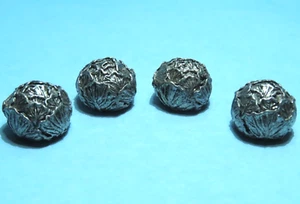 Vintage Miniature Pewter Metal Cabbage Lettuce Lot of (4) - Picture 1 of 5