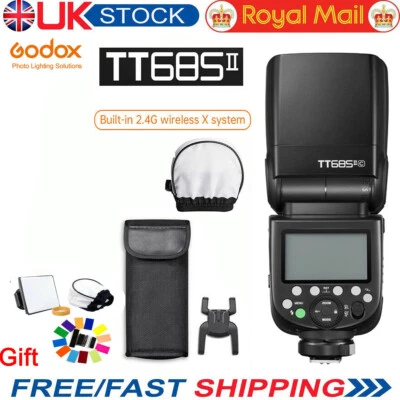 Godox TT685IIC 2,4 G wireless TTL HSS flash Speedlite luce per fotocamera Canon Regno Unito