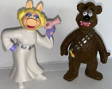 2008 Disney STAR WARS muppet figures Fozzie Chewbacca Princess Leia Miss Piggy