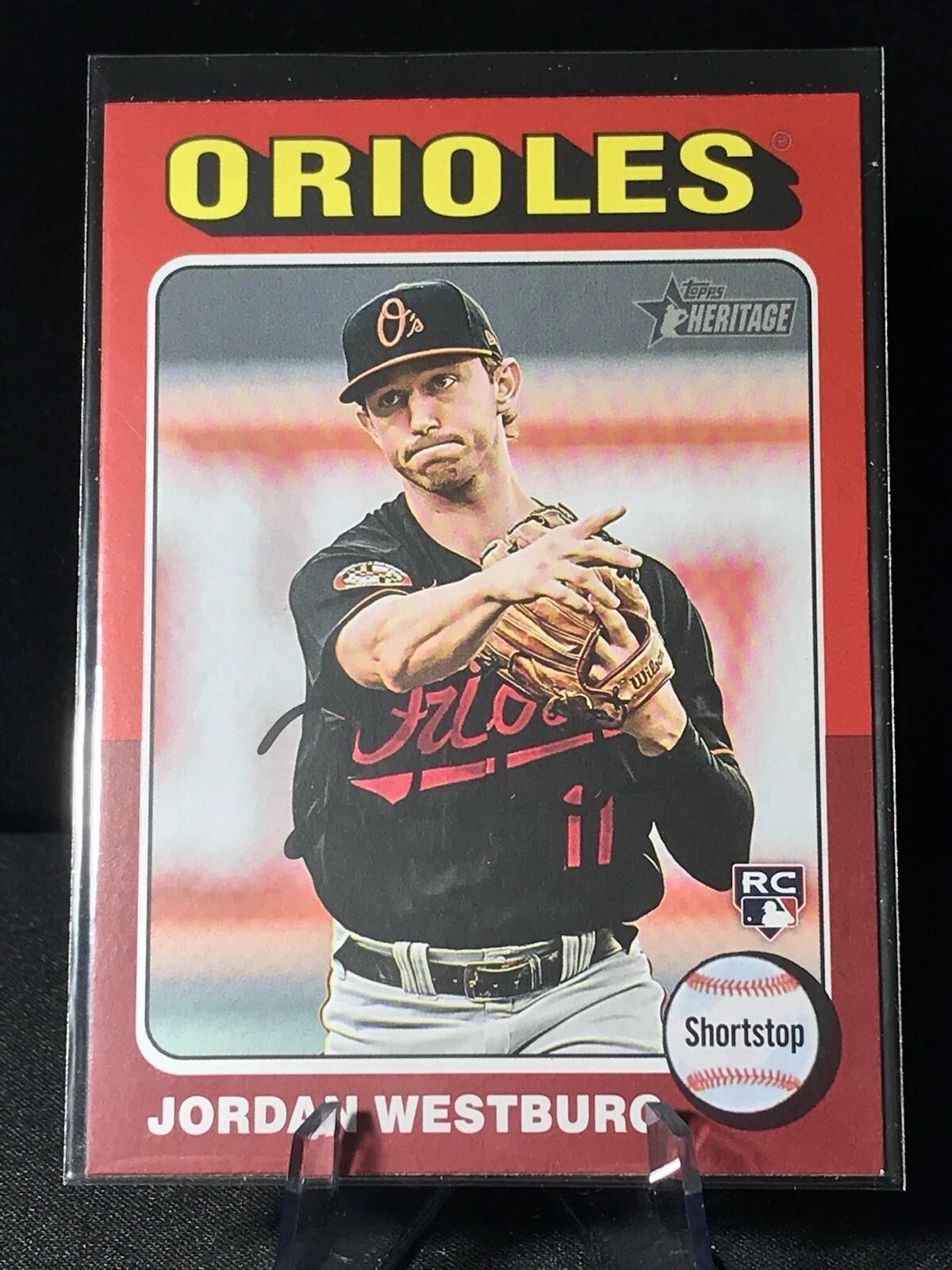 2024 Topps Heritage Jordan Westburg Rookie RC Red Border #229 Baltimore Orioles
