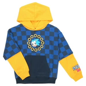 Sonic the Hedgehog Boy's Two for One Hoodie Sweatshirt Size XXL 18 - Picture 1 of 4