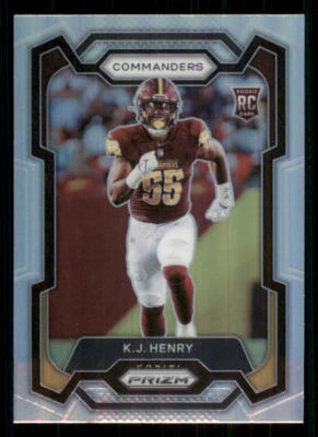 2023 Panini Prizm Prizms Silver #400 K.J. Henry - Image 1 of 2