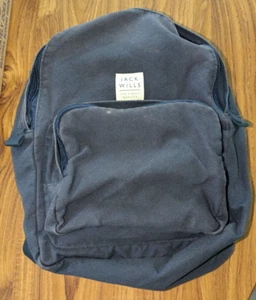 Jack Wills Navy Blue Small Backpack Rucksack 45cm x 38cm - Imagen 1 de 9