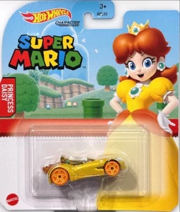 Brand new unopened 2021 Hot Wheels Super Mario Character Cars Princess Daisy - Picture 1 of 3