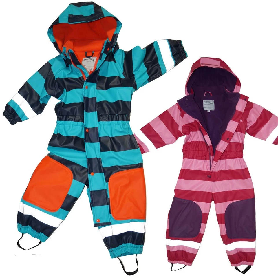 MAYLYNN OUTDOOR Schneeanzug Regenoverall Schneeoverall gestreift Maylynn Gr. 86 - 140