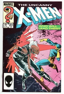 Uncanny X-Men #201 (1986) quasi nuovo 1° Nathan Summers/cavo da bambino - Foto 1 di 2